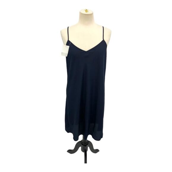 Fifteen Twenty Bias Slip Dress Navy Blue Size Medium NWT $289 MSRP - Picture 1 of 6